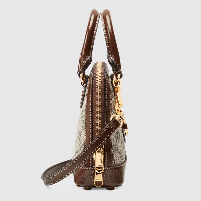 Gucci Horsebit 1955 Mini Top Handle Bag Shoulder Bag 640716 Dark Brown